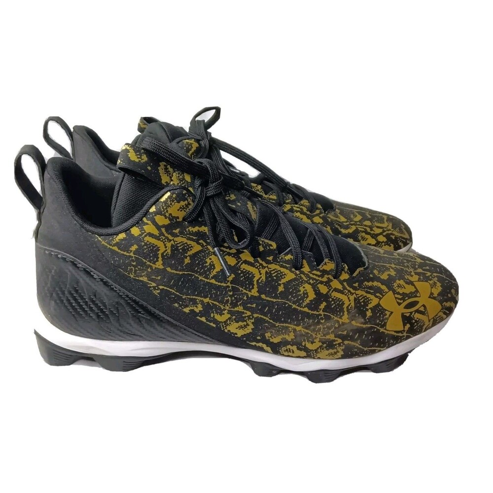 Under Armour Cleats Men's Shoes Size 13 Spotlight 3024252-001 Black Football